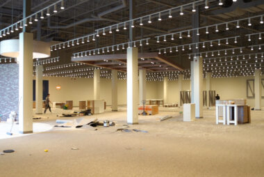 Carpet installation completed by El Nino Carpet and Flooring at a La-Z-Boy Home Furnishings store in Etobicoke, Ontario