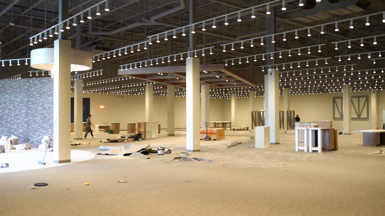 Carpet installation completed by El Nino Carpet and Flooring at a La-Z-Boy Home Furnishings store in Etobicoke, Ontario