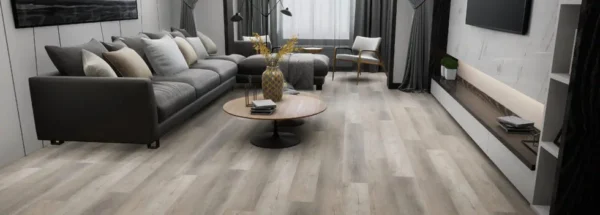 Goodfellow Kelowna collection vinyl flooring installed in a living room