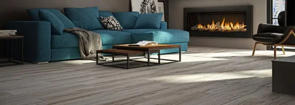 Goodfellow Rocky Mountain Collection Rundle 4449 vinyl flooring installed in a living room