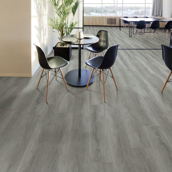 Next Floor Marvelous collection Cobblestone Oak 425-101 vinyl flooring installed in an office
