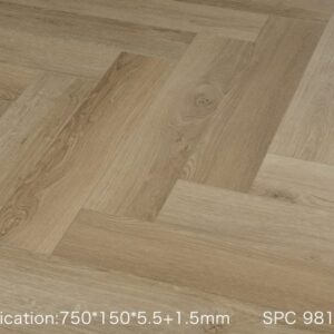 Close up of Simba Flooring Herringbone collection SPC 981231-6 vinyl flooring