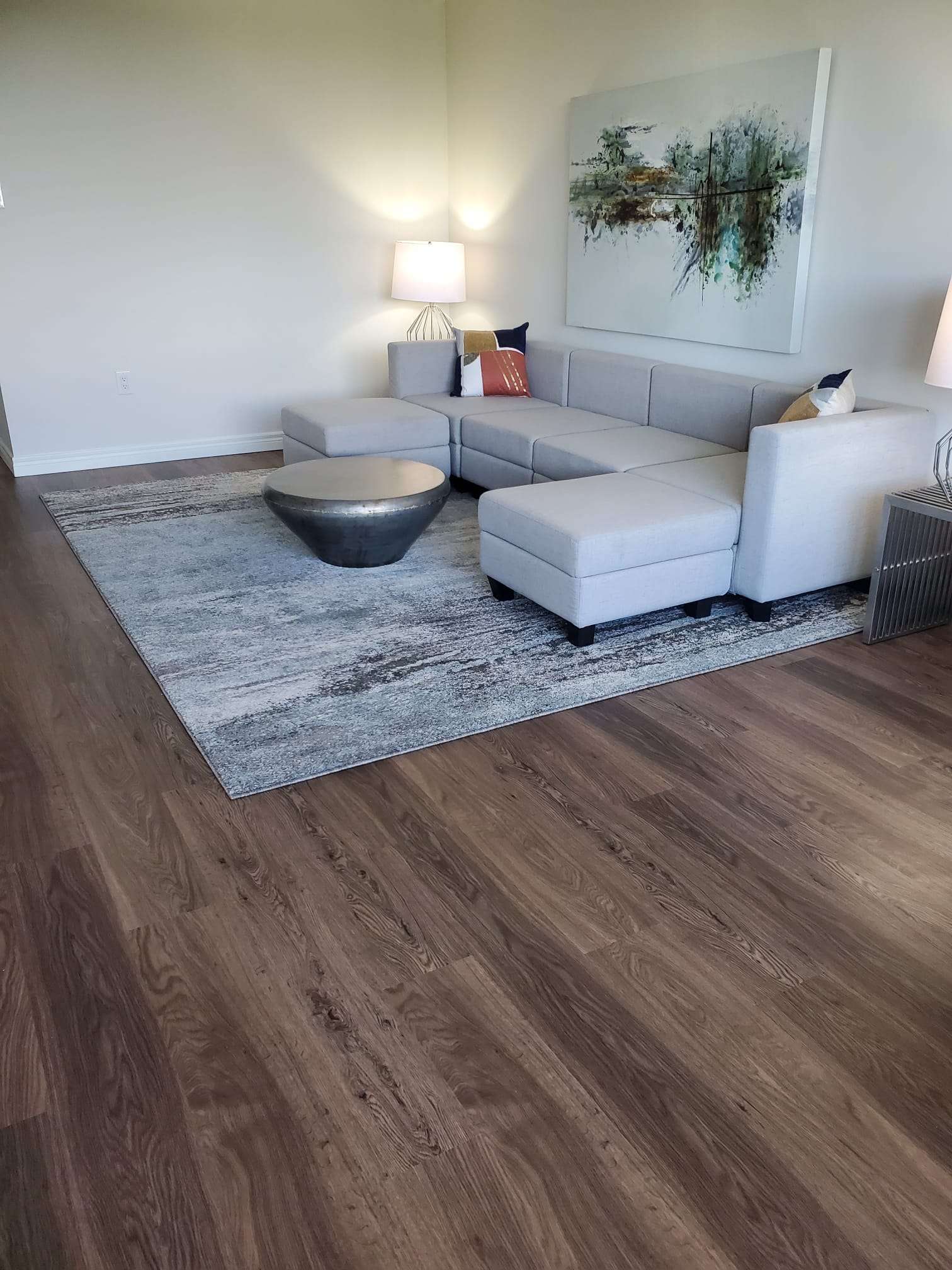 Simba vinyl flooring in 306-5 installed in a condo by El Nino Carpet and Flooring