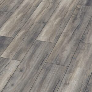 Close up of Stevens Omni Kronotex Exquisit Plus Collection Harbour Oak Grey 3572 laminate flooring