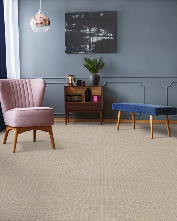DreamWeaver DW Select Davos 8123 collection Alpine 4823 carpet installed in a living room