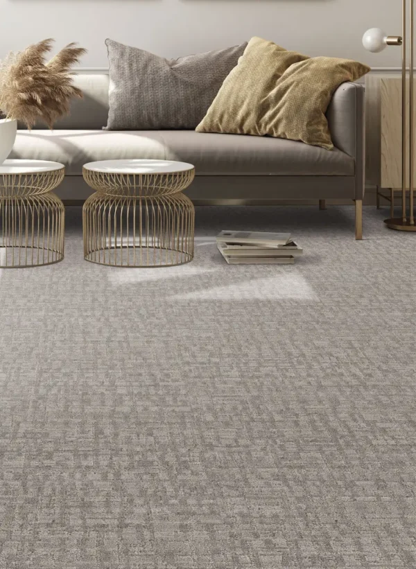 DreamWeaver DW Select River Street 8900 collection carpet installed in a living room